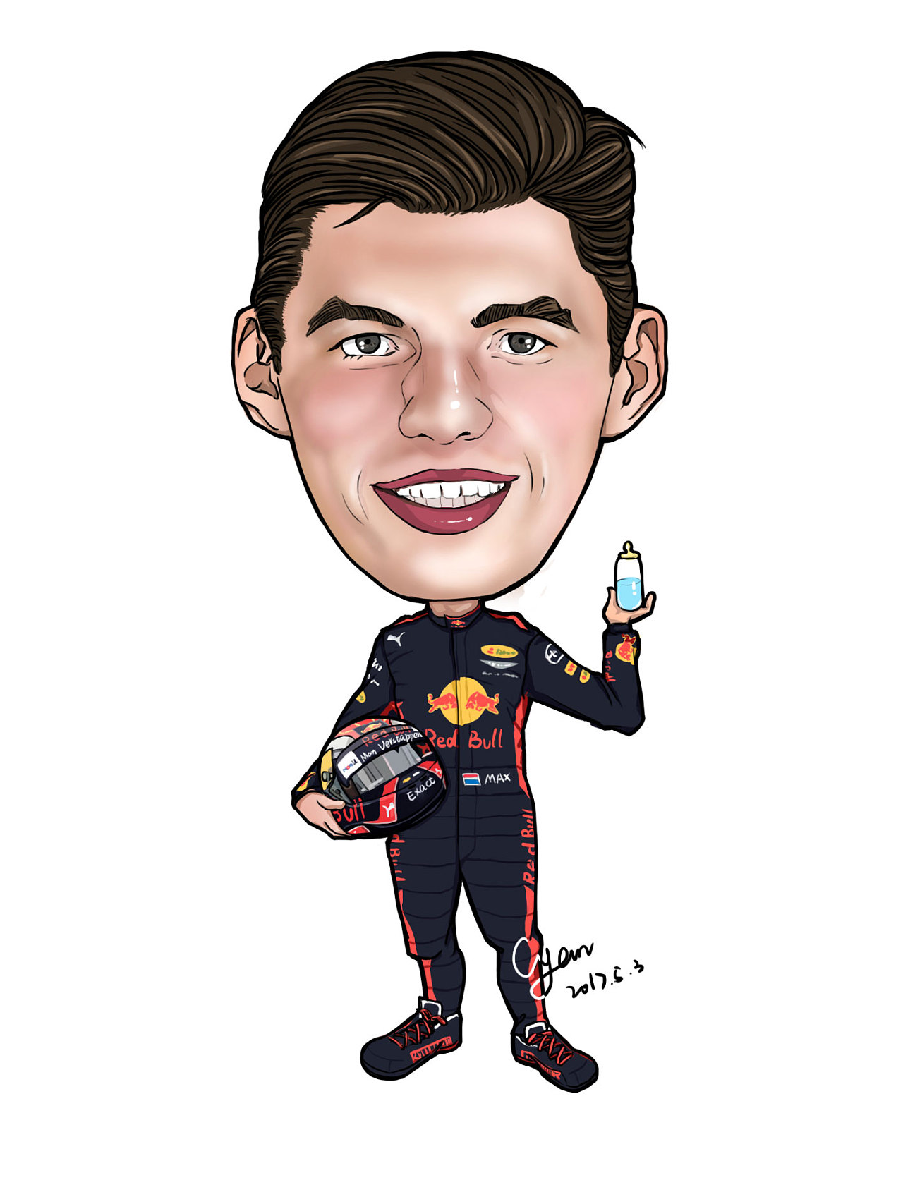 2017 f1赛车手|插画|商业插画|linjunshaw - 原创作品 - 站酷 (zcool)