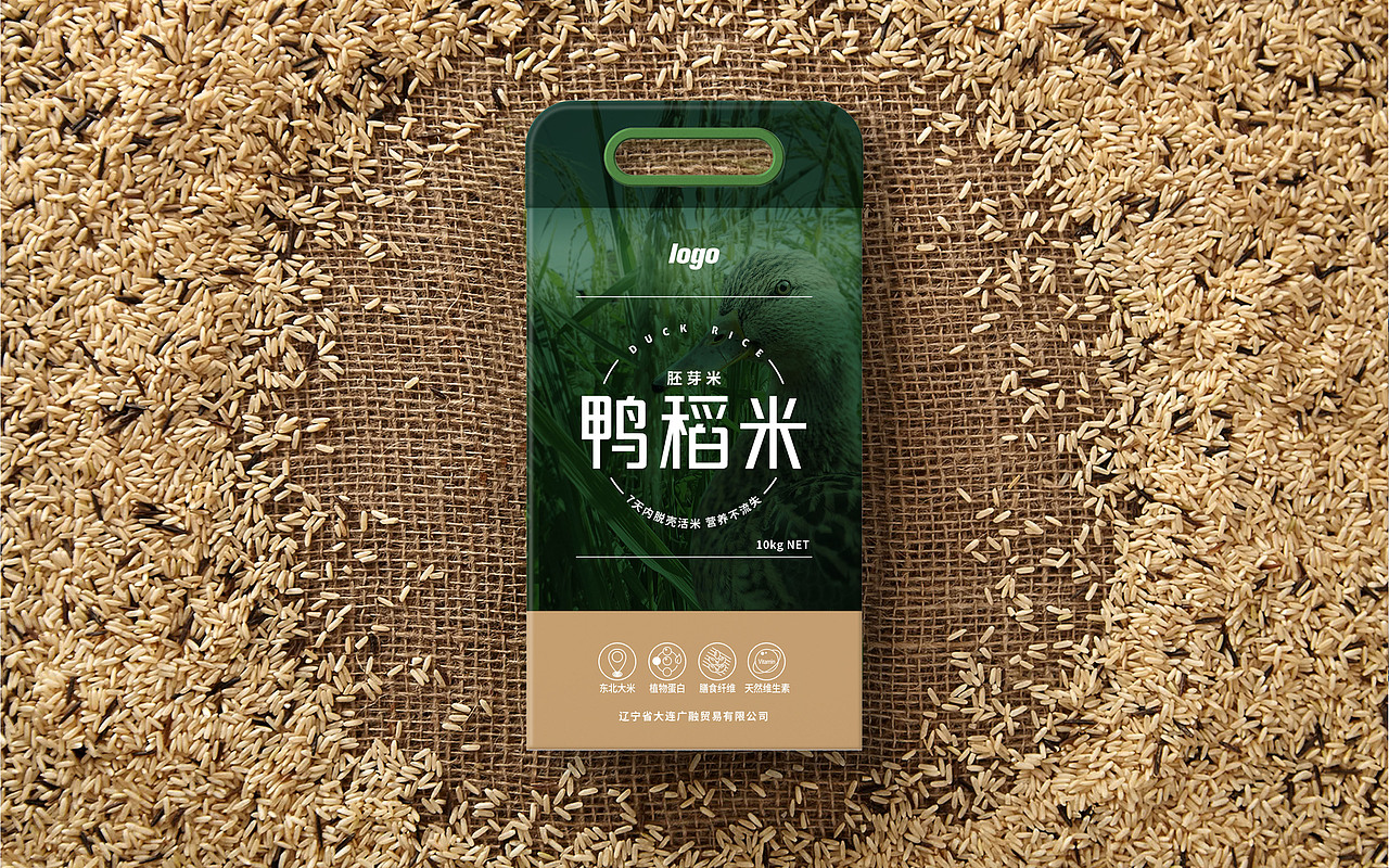 假日粮仓-鸭稻米包装设计（图ZMjAyNTAyMDI4） - 包装 - 站酷设计师墩墩喝牛奶原创素材 - 站酷ZCOOL