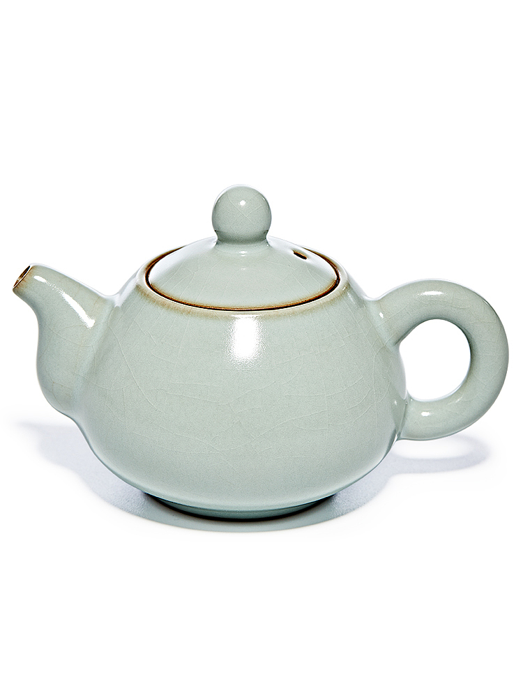 香灰胎,玛瑙釉。