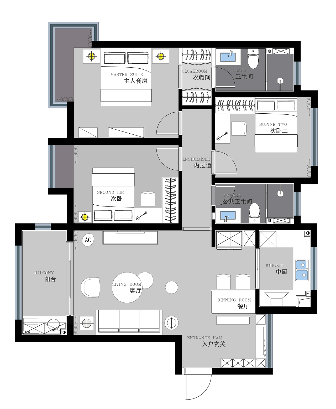 麻吉家装定制|现代——国贸天悦