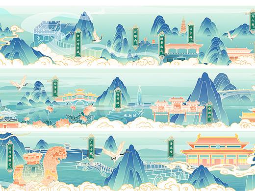 国潮长卷｜河北文旅数字地图插画长卷