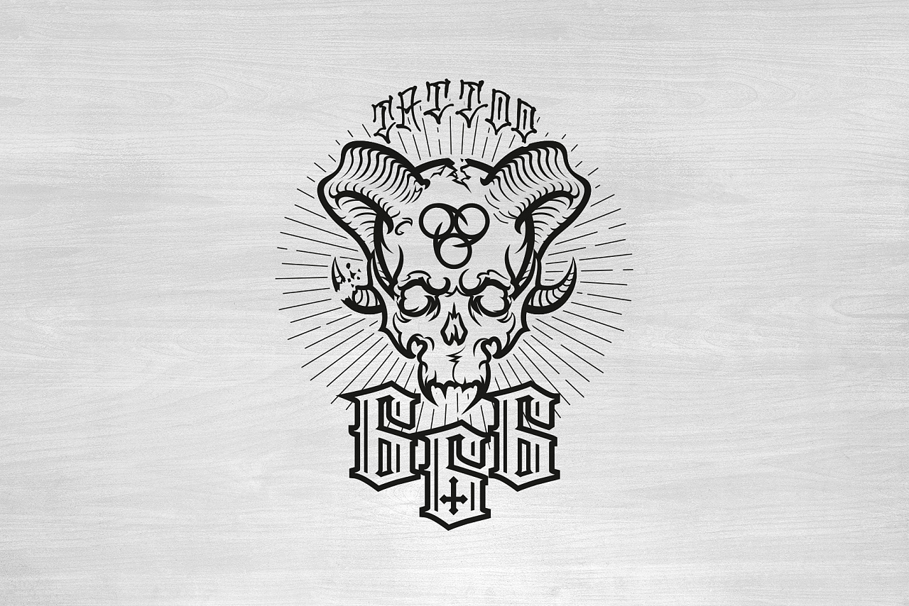 "666" tattoo logo