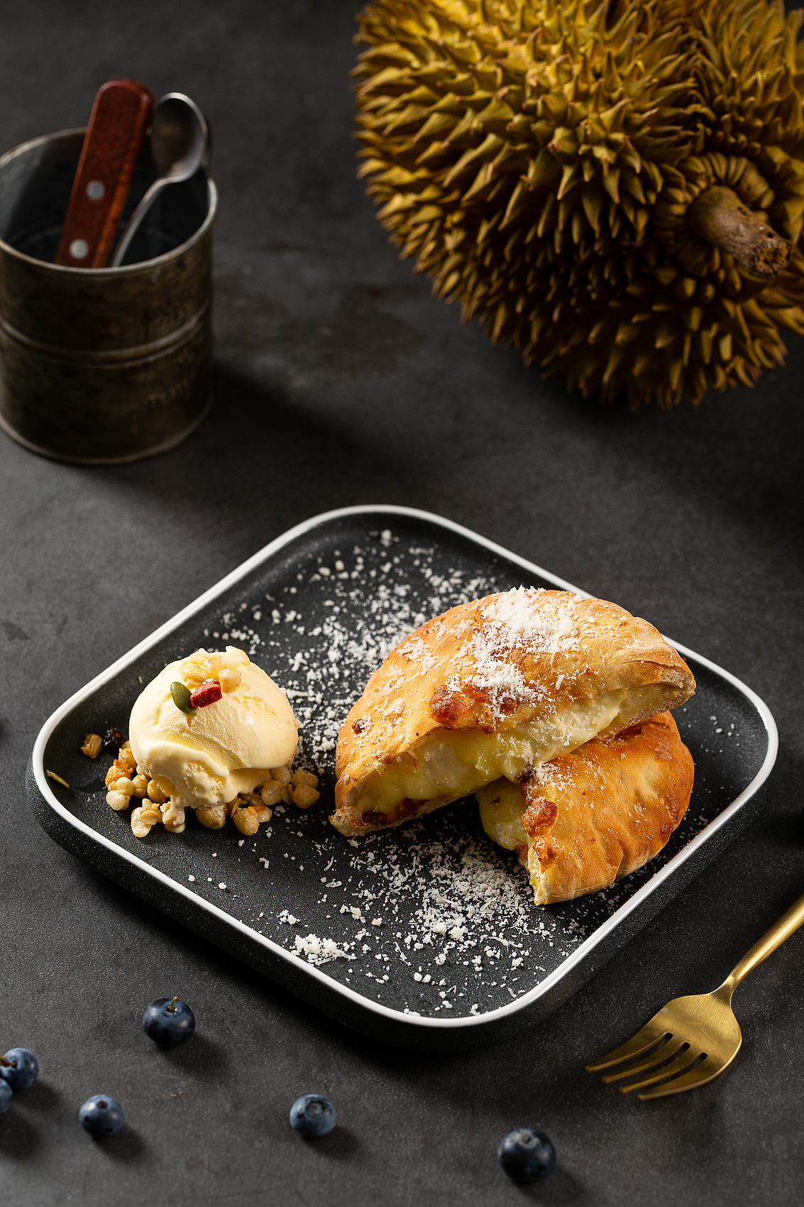 西餐果汁甜点暗调美食|摄影|美食摄影|上海美食产品摄影 - 原创作品