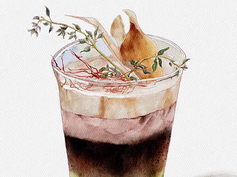 iPad水彩-包罗五味的气泡水