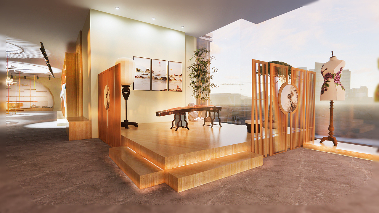 钟灵记汉服店设计