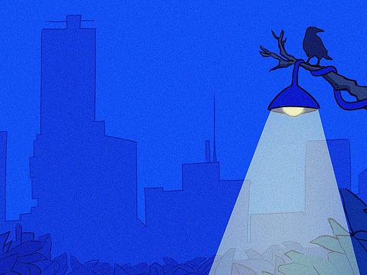 《夜幕》（个人主页-ZNTgxODE2NTY=） - 艺术插画 - 站酷设计师谛听TING原创素材 - 站酷ZCOOL