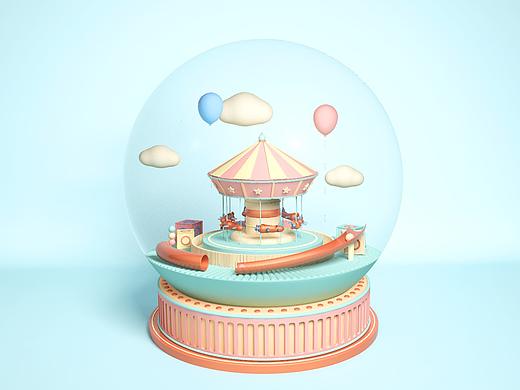 c4d模型立体模型