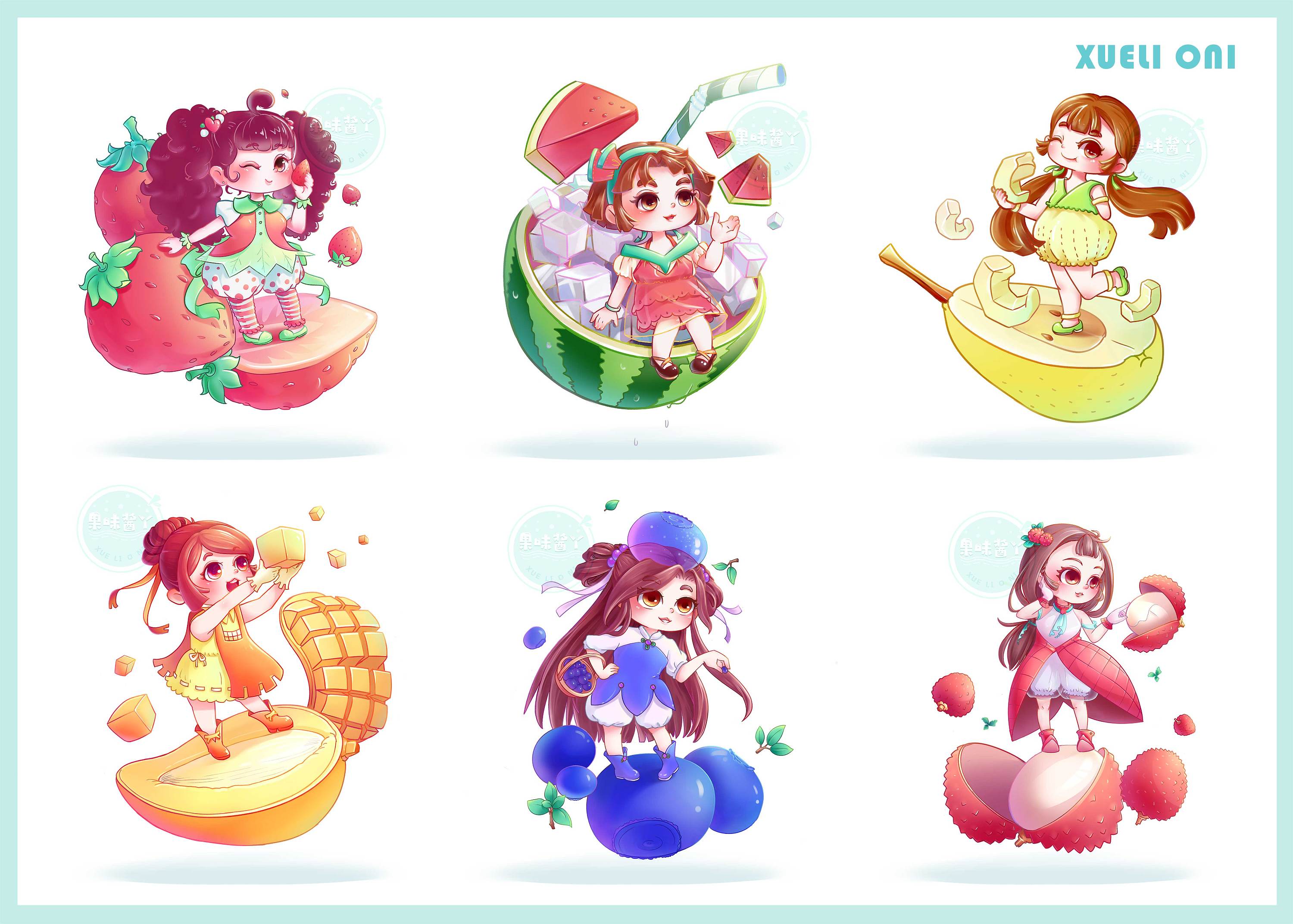 【雪梨oni】水果插画