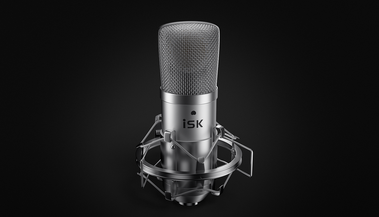 iSK麦克风产品建模渲染（图ZMjA1MjY1MjE2） - 产品 - 站酷设计师沉世不沉原创素材 - 站酷ZCOOL