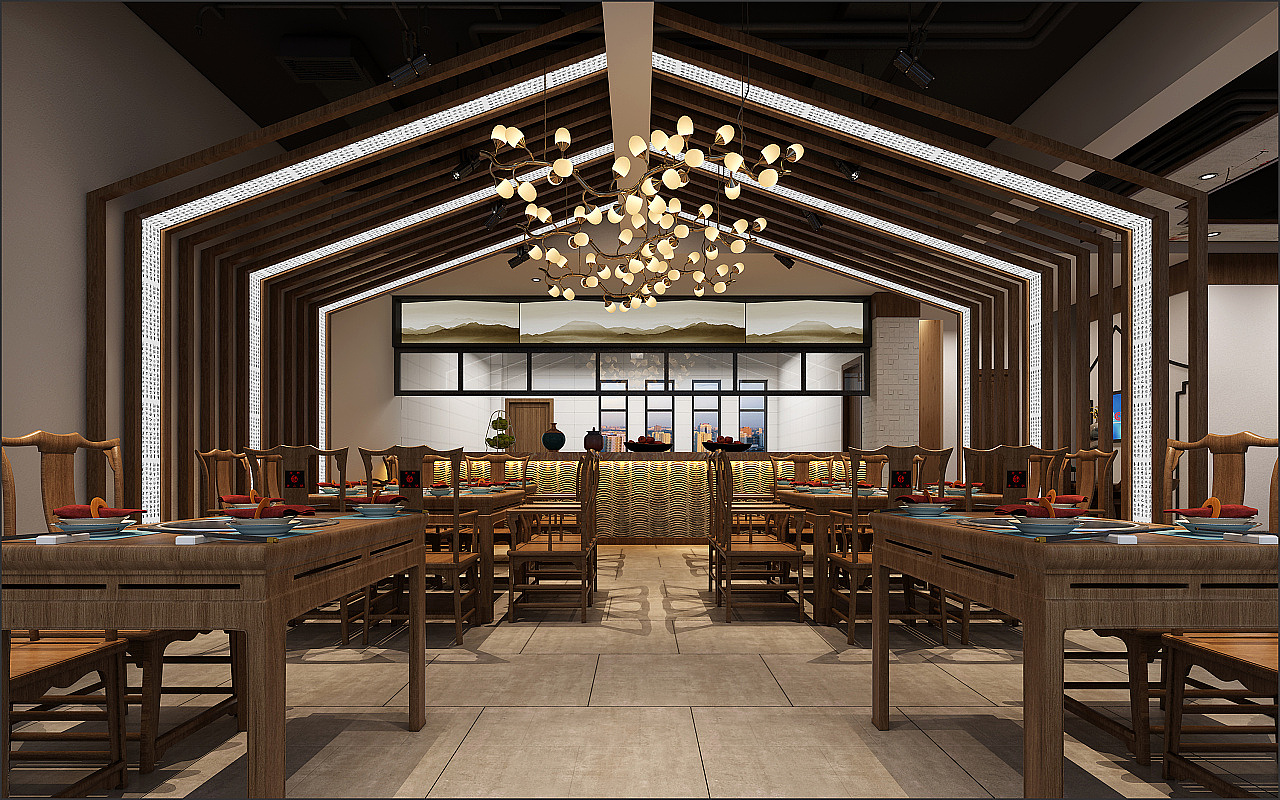 老上海餐厅效果图|空间|家装设计|大肥肥88_原创作品-站酷ZCOOL