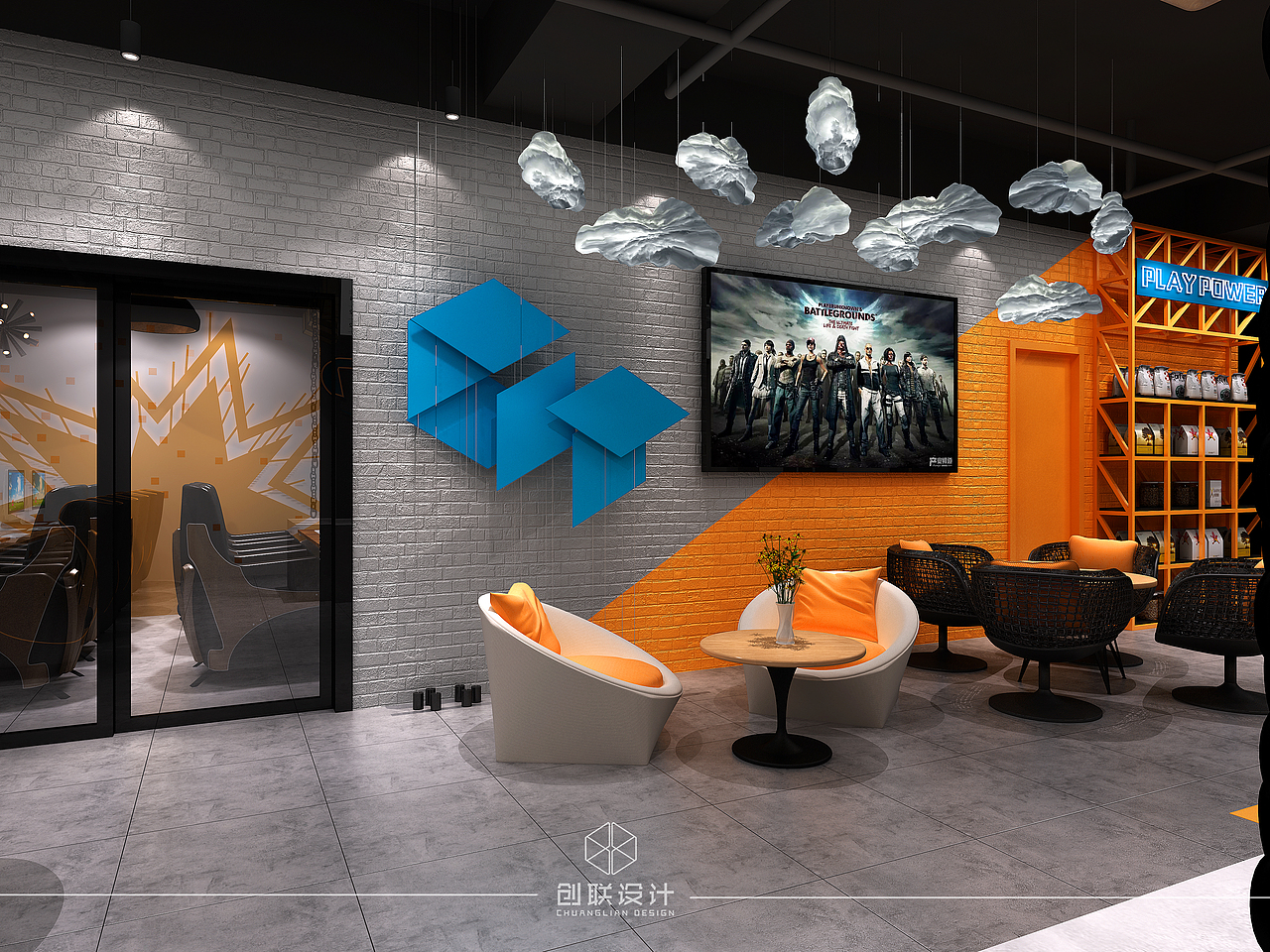 玩动力网咖-概念旗舰店（图ZMTUxNjI2NTgw） - 家装设计 - 站酷设计师广州创联设计原创素材 - 站酷ZCOOL