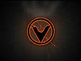 动态熔浆裂纹Logo