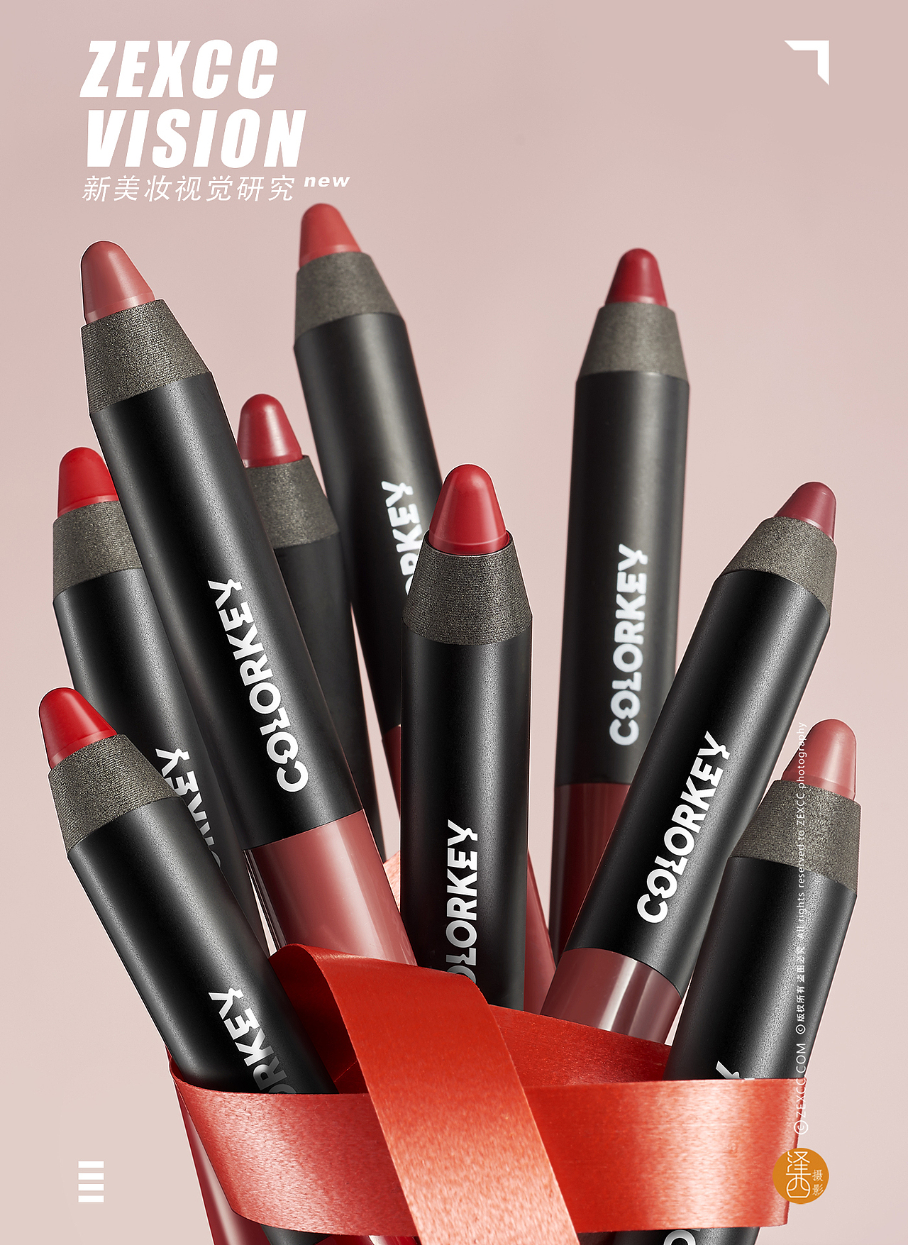 colorkdy唇膏笔 ✖泽西摄影 | 新美妆视觉研究（图ZMjMzNjc1NzAw） - 产品摄影 - 站酷设计师广州泽西摄影原创素材 - 站酷ZCOOL