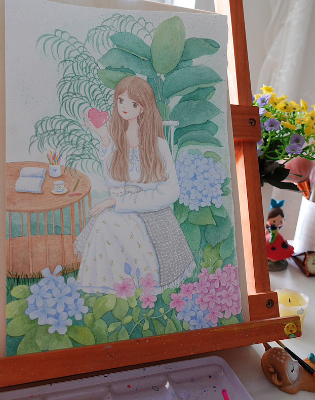 总有一些事物，温柔一段时光💛更图🌷（图ZMzQ3Nzg3Mzgw） - 商业插画 - 站酷设计师雪熙snowie原创素材 - 站酷ZCOOL