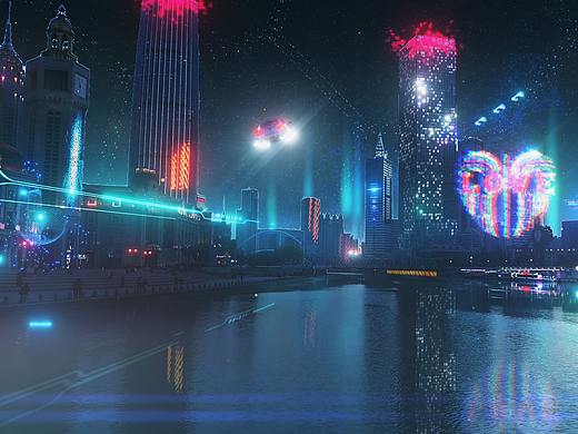 ae赛博风格合成