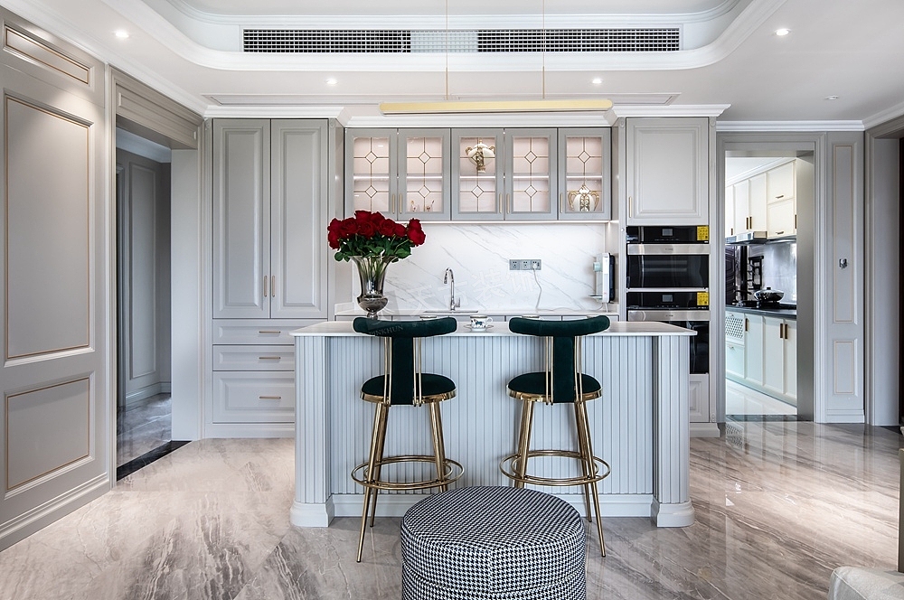 金科博翠园装修完工效果:美式风格设计,南坪天古装饰（图ZMjkxODEyMjAw） - 家装设计 - 站酷设计师天古装饰燕子原创素材 - 站酷ZCOOL