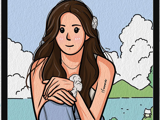 豆豆眼简约风。