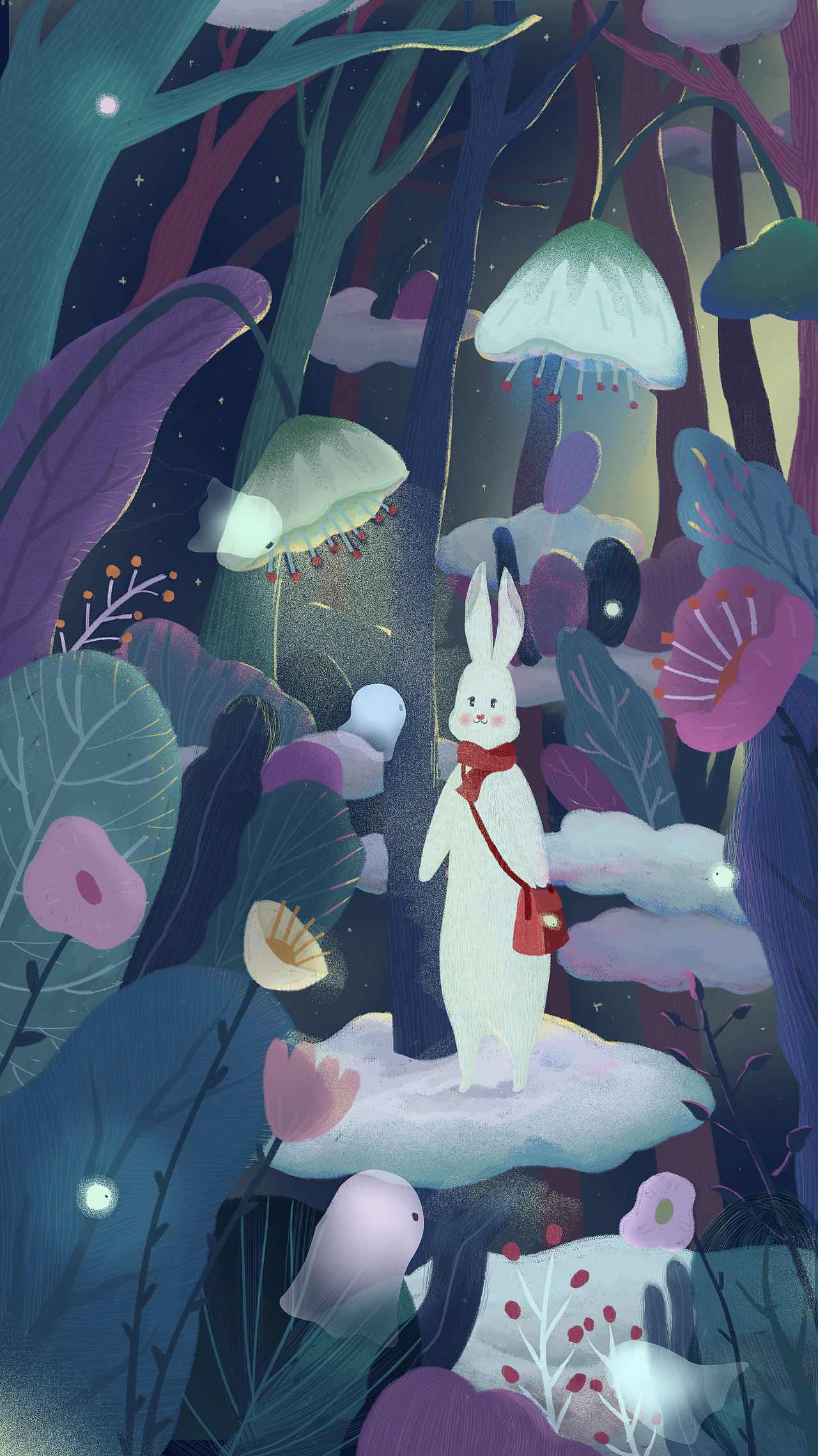 插画练习 兔（图ZMjAyMDAzNzQ0） - 儿童插画 - 站酷设计师一二一艺二原创素材 - 站酷ZCOOL