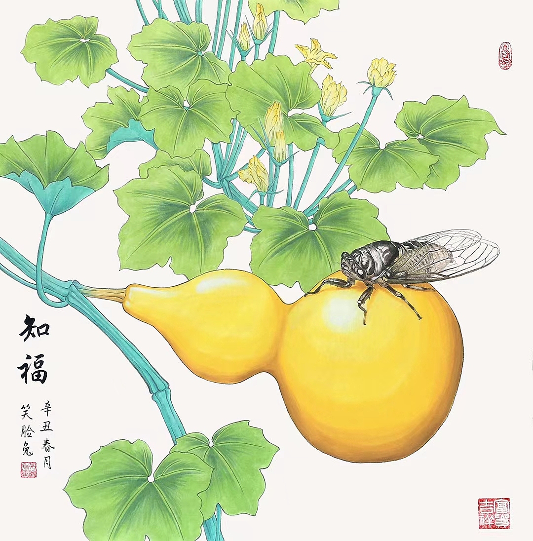 漫艺术的探索者,当代水墨漫画名家——笑脸兔