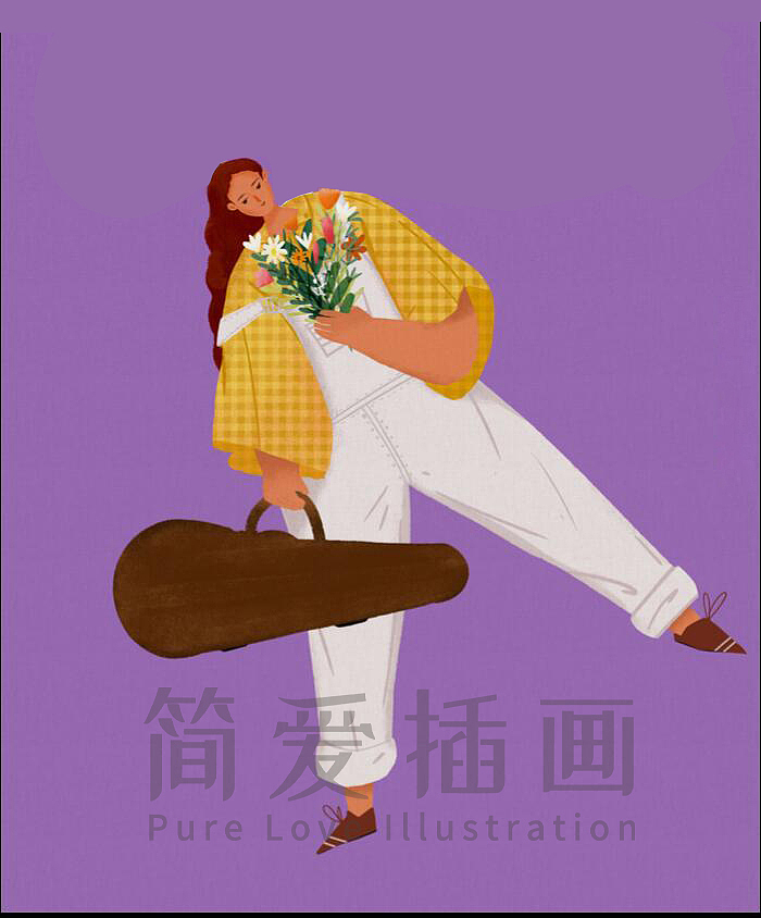 扁平风人物插画（图ZMjE0MDIxOTUy） - 商业插画 - 站酷设计师简爱绘馆原创素材 - 站酷ZCOOL