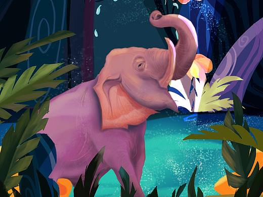 《象》（個(gè)人主頁(yè)-ZMzI3MzMxMDQ=） - 創(chuàng)作習(xí)作 - 站酷設(shè)計(jì)師1米外的純白原創(chuàng)素材 - 站酷ZCOOL