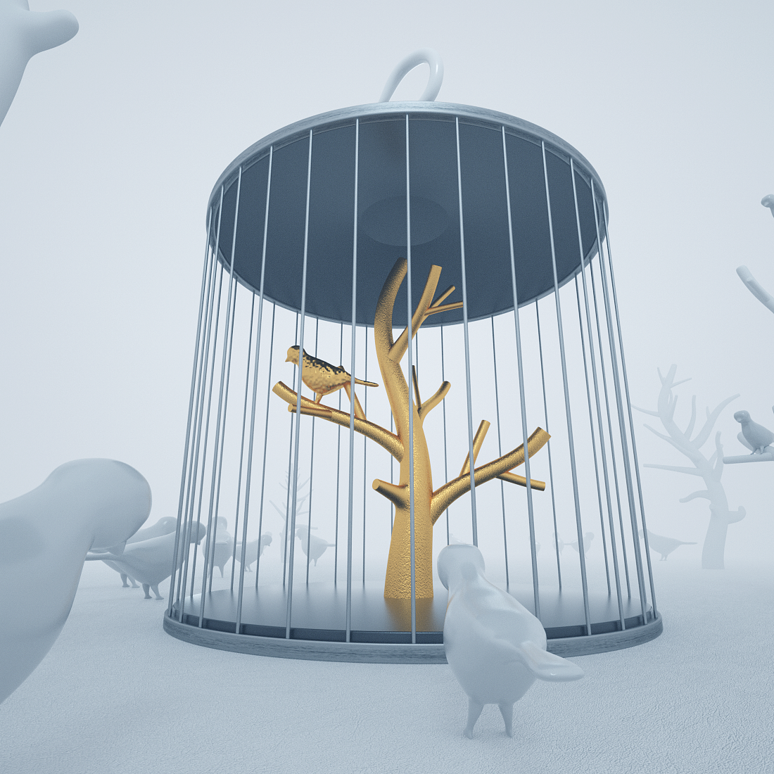 囚鸟|三维|场景|荒陌无归路 - 原创作品 - 站酷 (ZCOOL)