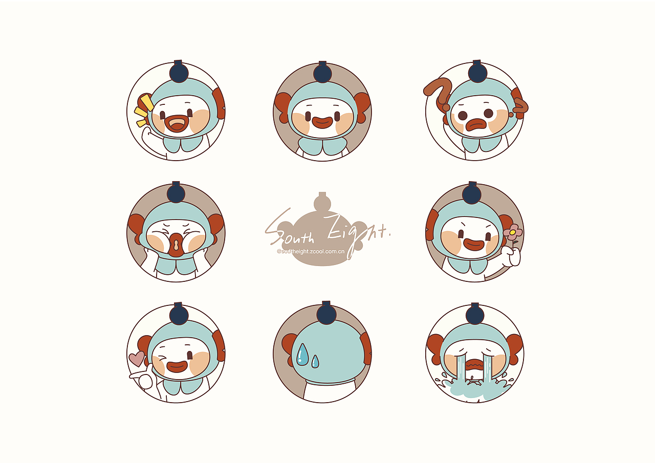 两只小鱼仔（图ZMjcwMDAzMjc2） - IP形象 - 站酷设计师夏南八原创素材 - 站酷ZCOOL