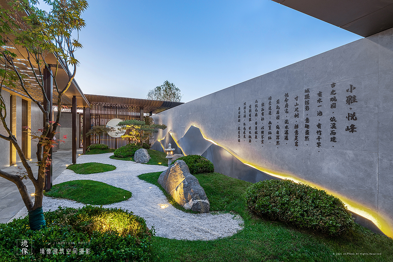 园林摄影石家庄兆佳业悦峰景观示范区实景拍摄