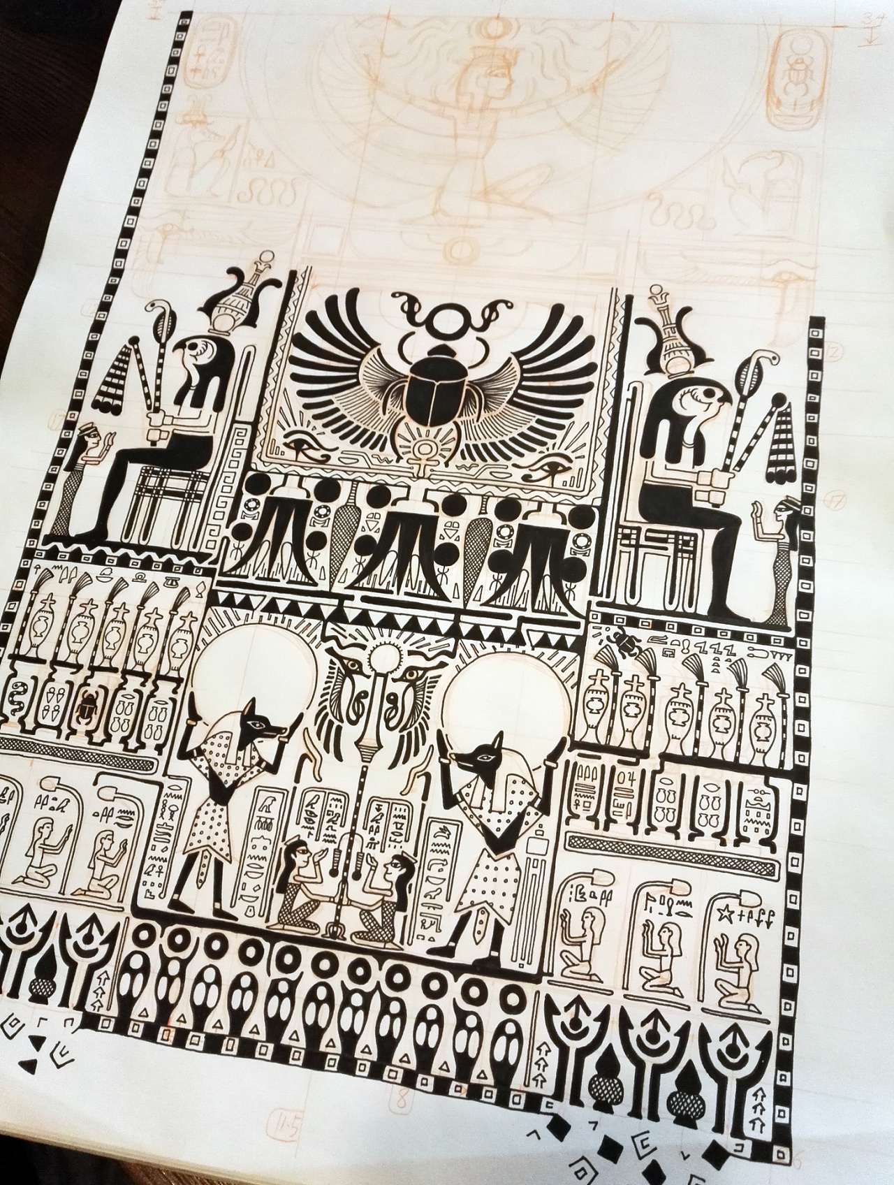 埃及邪恶的神seth 库存例证. 插画 包括有 五颜六色, 考古学, 文化, 胸象, 埃及, 土产, 人力 - 6572099