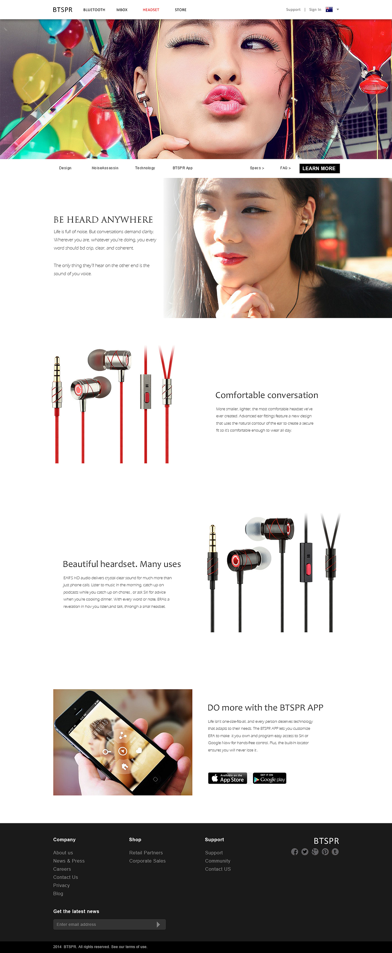 bluetooth speaker web（图ZMTg2OTE1MzI=） - 企业官网 - 站酷设计师mengsijia原创素材 - 站酷ZCOOL