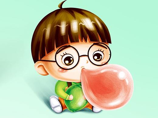 笨小孩-泡泡糖（以商用）