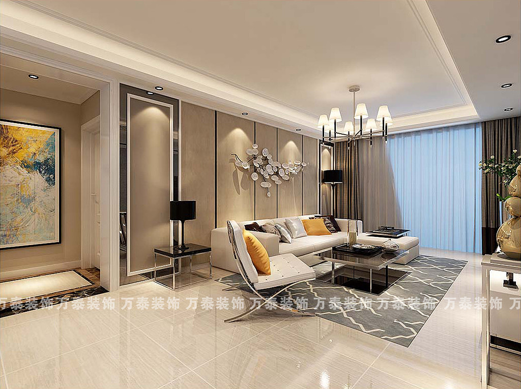 济南室内装修—济南阳光100装修现代简约风格案例分享