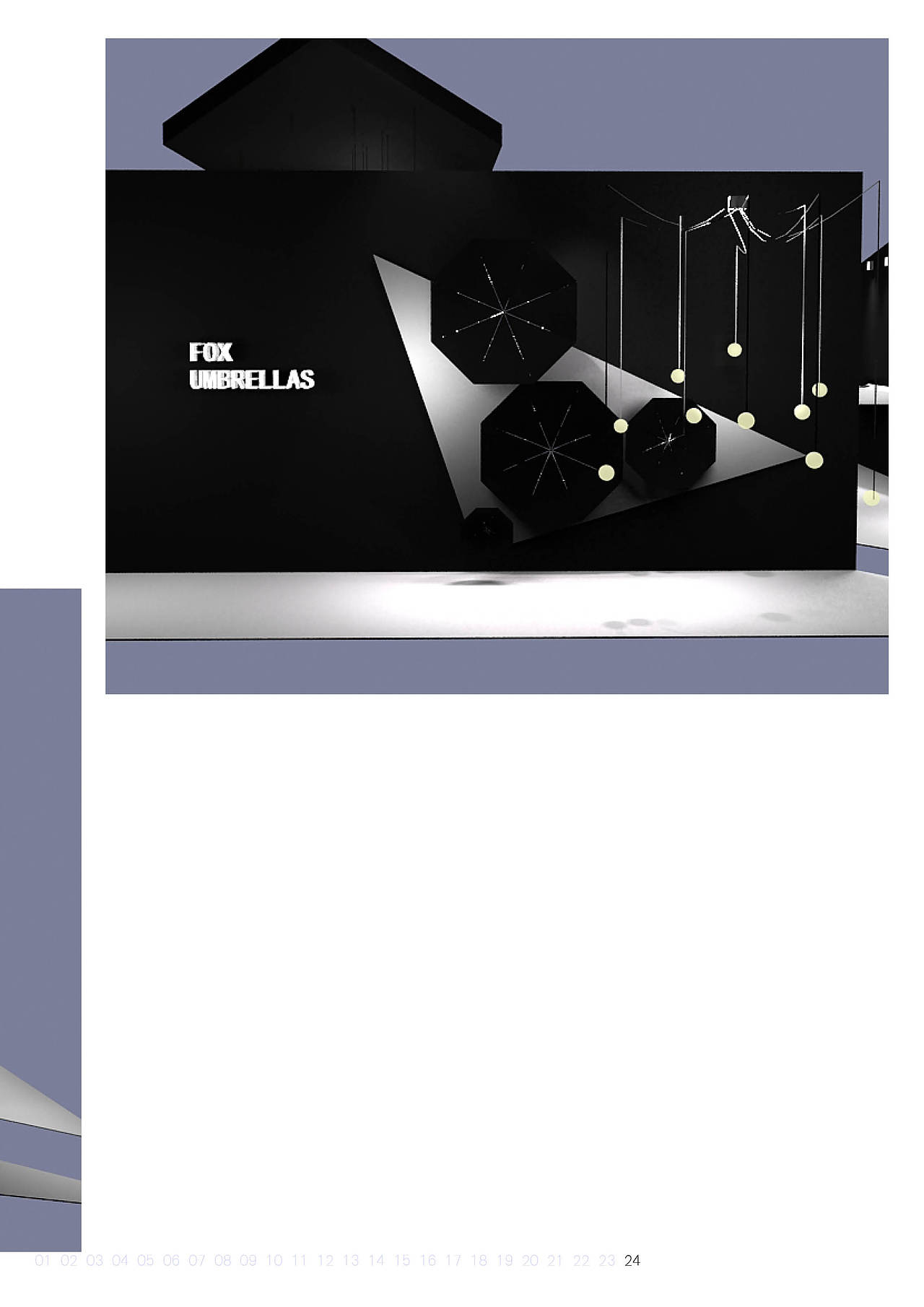 《狐狸雨伞展厅设计》会展空间设计