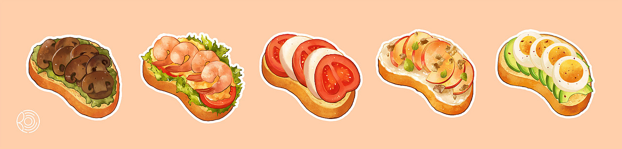 西方美食大合集（图ZMjEwMjgzOTQ4） - 商业插画 - 站酷设计师阿包要努力原创素材 - 站酷ZCOOL