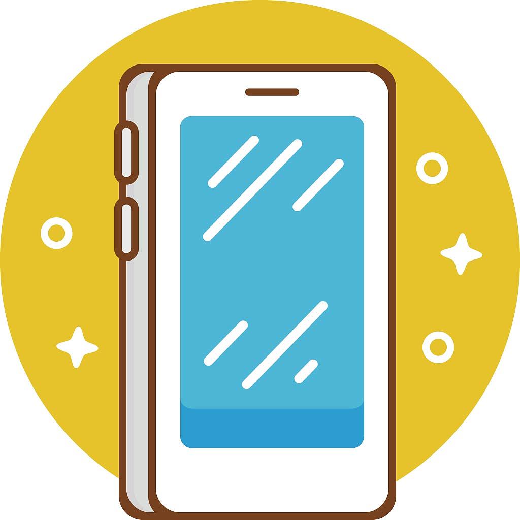 多彩风格电子设备图标设计