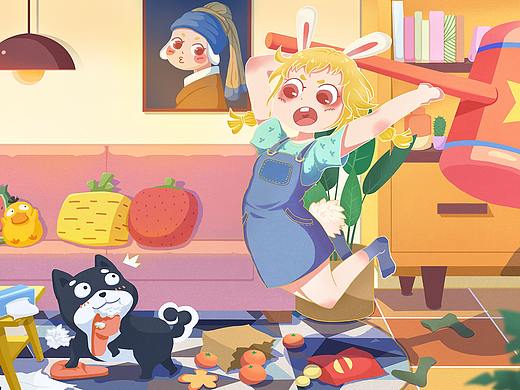 笨狗日记（个人主页-ZNDQ4NDE5NjQ=） - 创作习作 - 站酷设计师王神仙Yuumi原创素材 - 站酷ZCOOL