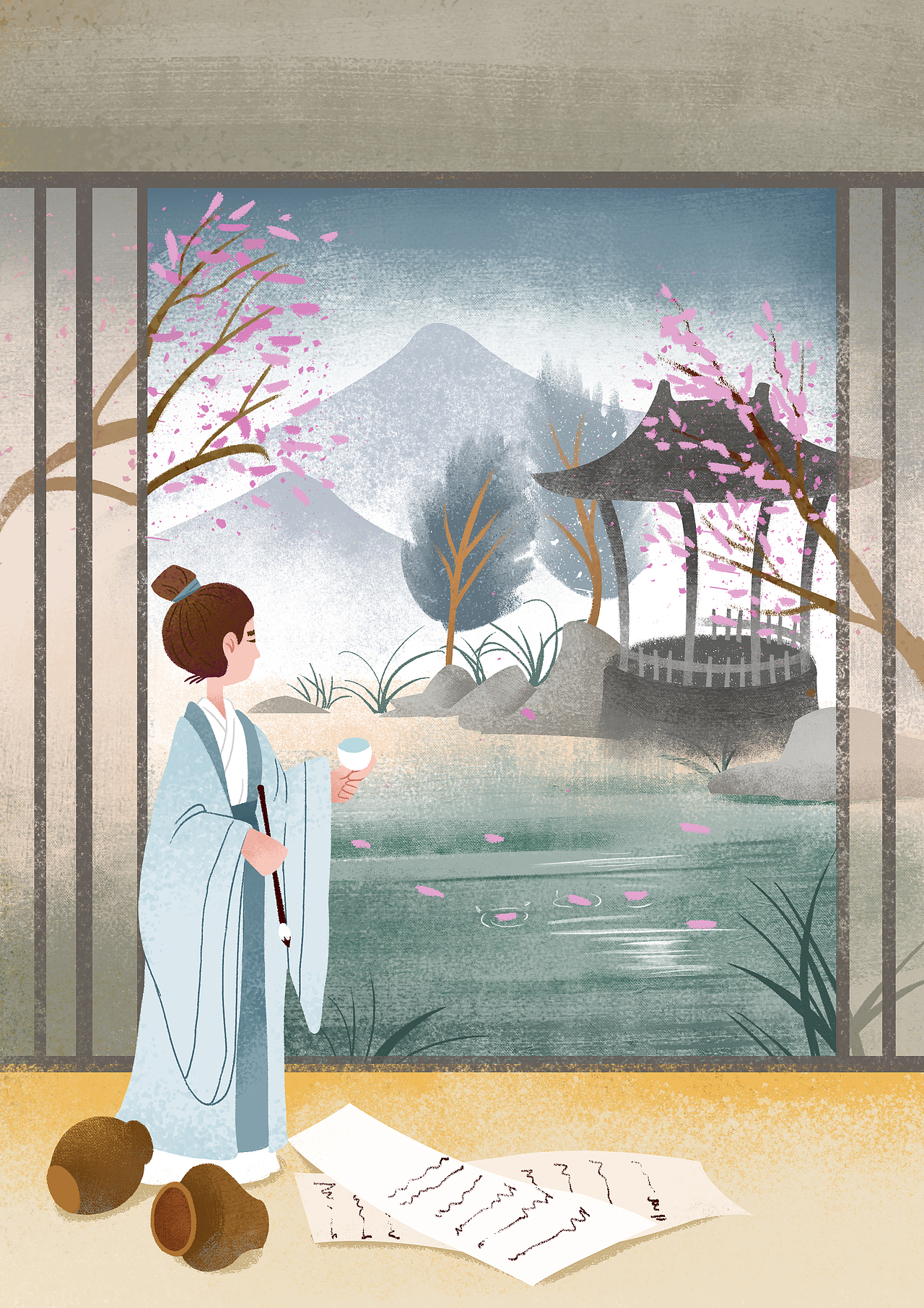 简约风插图（图ZMjY5MjYyNzIw） - 儿童插画 - 站酷设计师春秋笔绘原创素材 - 站酷ZCOOL