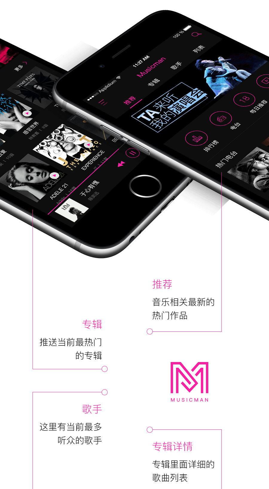 MusicMan（图ZNjIzNjQ2Njg=） - APP界面 - 站酷设计师yrenshi原创素材 - 站酷ZCOOL