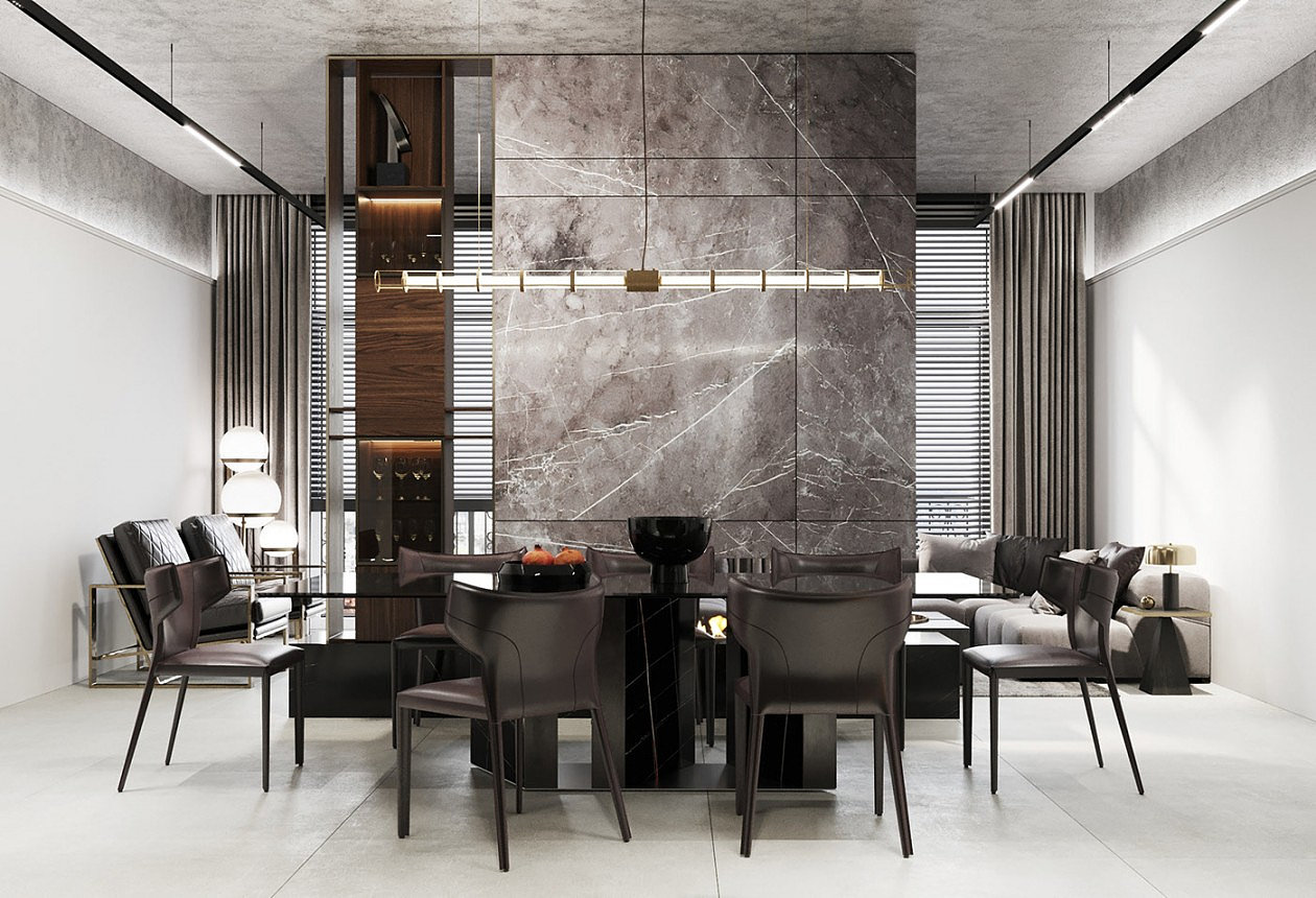 高级灰色系公寓设计 既沉稳又大气