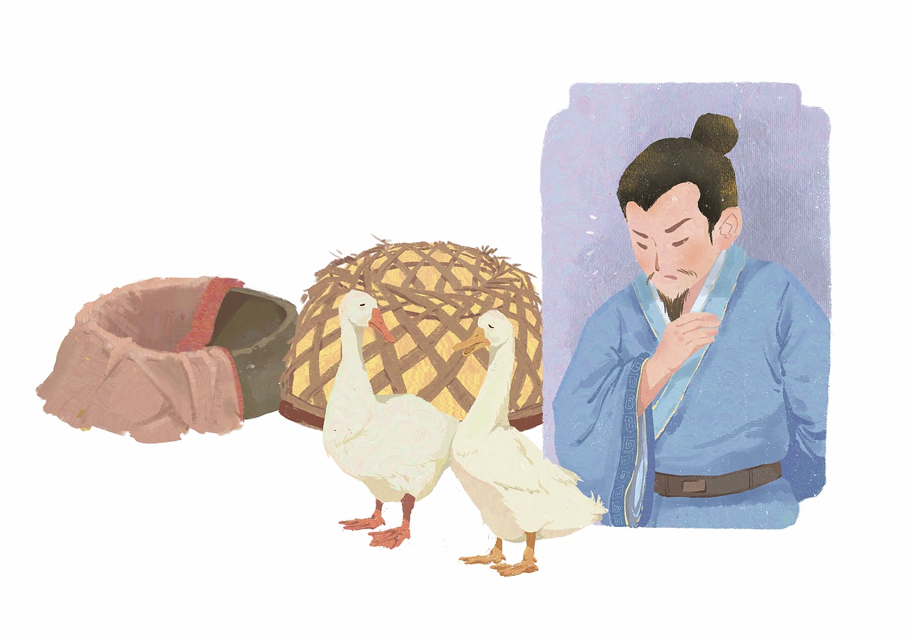 插画绘本《蒋敬买鸭》（图ZMjYyMDgwNzgw） - 绘本 - 站酷设计师是海贼小胡原创素材 - 站酷ZCOOL