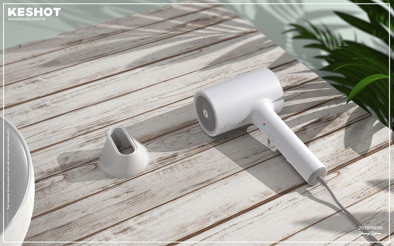 白色吹风机渲染（图ZMjEwNjQ3NDIw） - 生活用品 - 站酷设计师豪豪好哇sai原创素材 - 站酷ZCOOL