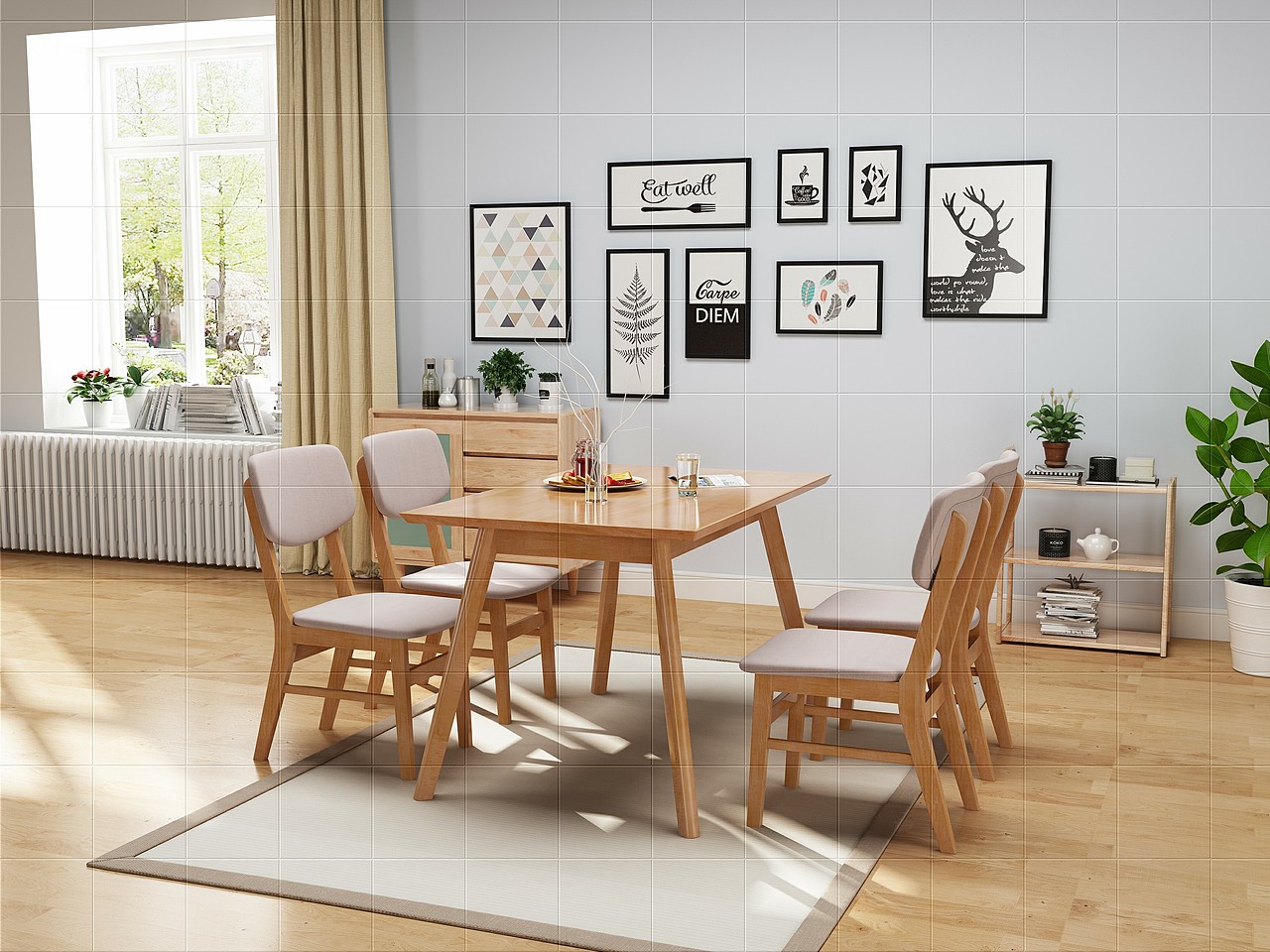 北欧实木系列之餐桌