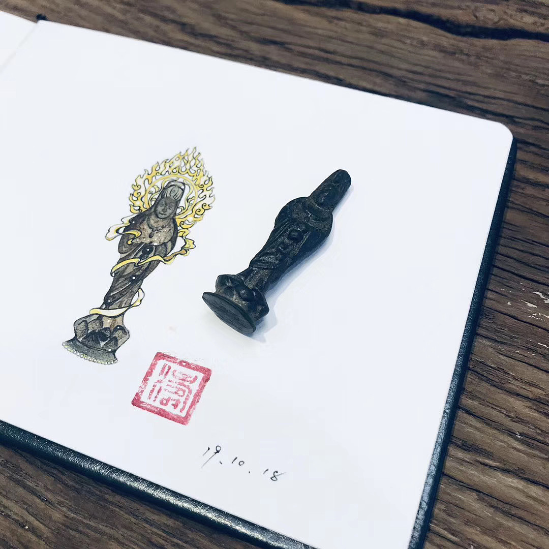 辽唐时期铜佛像挂坠（图ZMzE0NDYzMTEy） - 首饰设计 - 站酷设计师許TAO原创素材 - 站酷ZCOOL