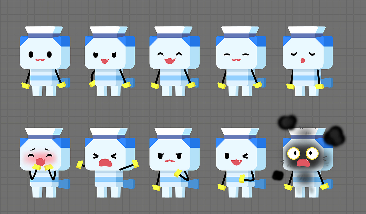 《优学猫》角色设定（图ZMTg4Njg4NjI4） - 概念设定 - 站酷设计师小蜜蜂画漫画原创素材 - 站酷ZCOOL