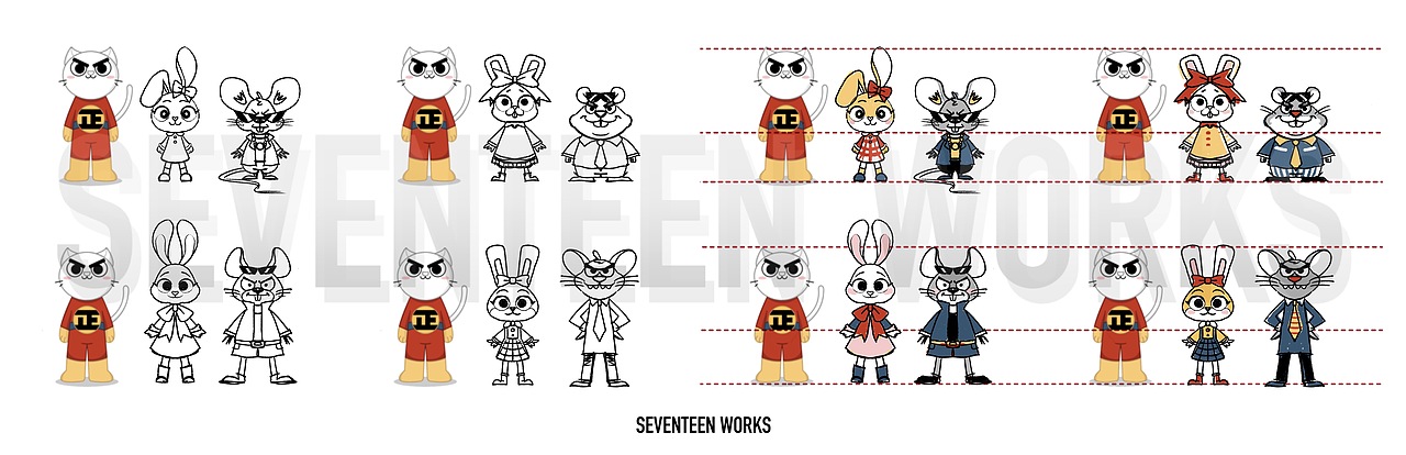正气猫/呆呆兔/黑心鼠IP设计（图ZMjU0ODgzNTcy） - 概念设定 - 站酷设计师Seventeen曲寒冰原创素材 - 站酷ZCOOL