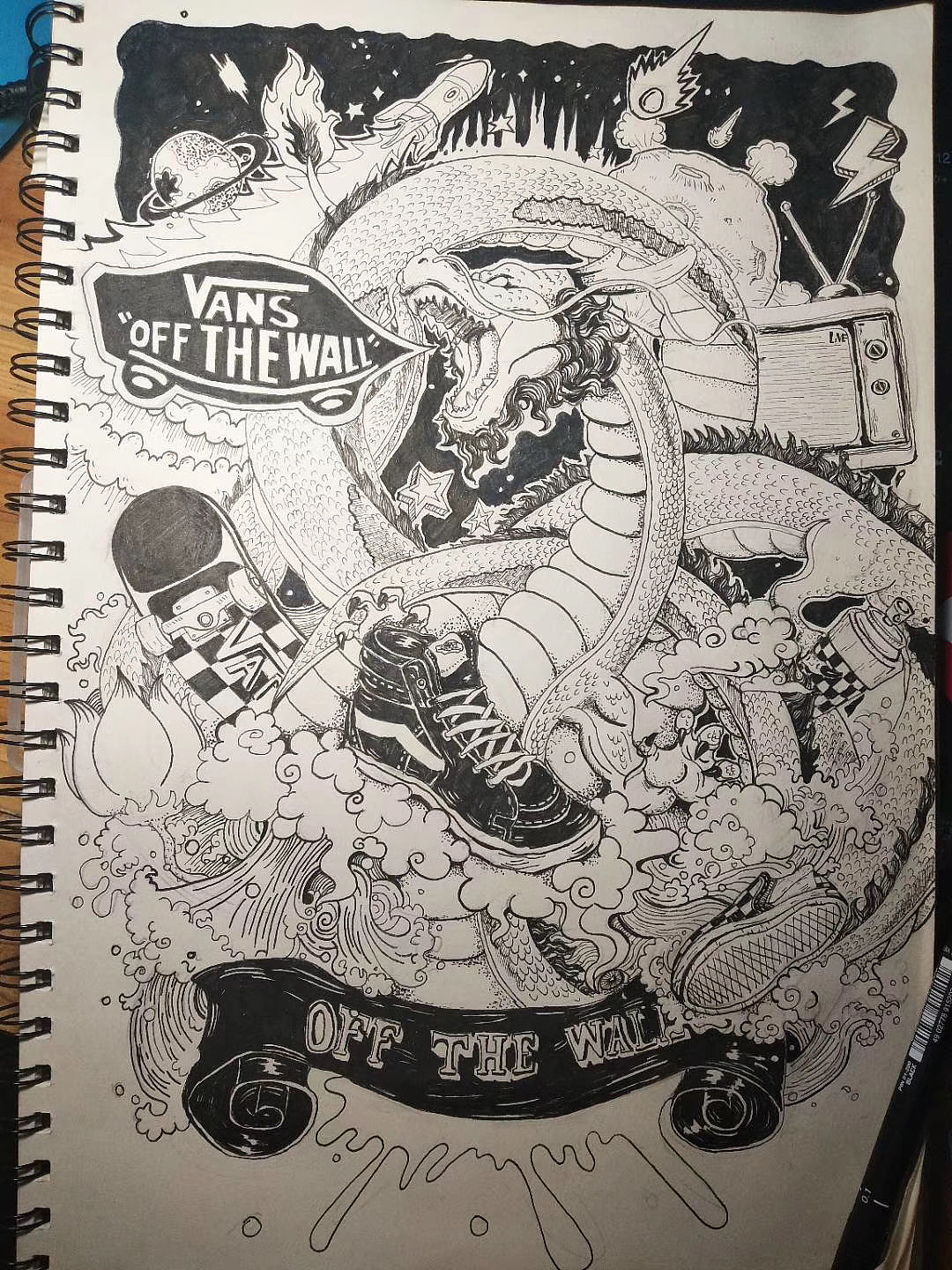 VANS OFF THE WALL（图ZMjAzOTE5Mjg4） - 新锐潮流插画 - 站酷设计师一块破抹布原创素材 - 站酷ZCOOL