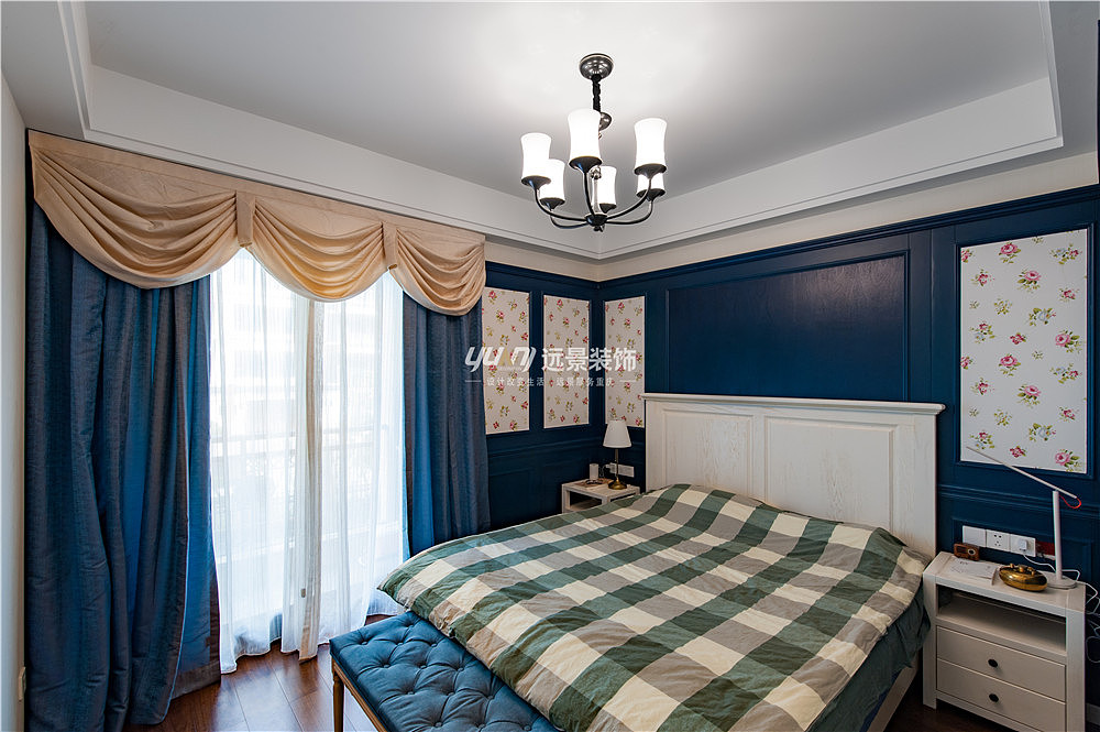 南坪金域学府装修实景案例-远景装饰程鹏飞作品-混搭风