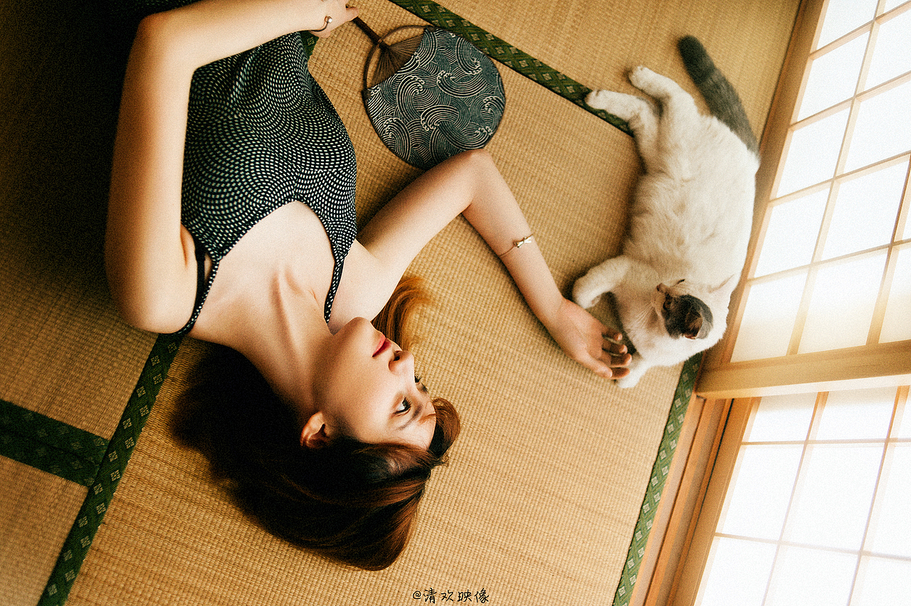 猫，少女与夏（图ZMTI2NTMzNzA0） - 人像摄影 - 站酷设计师清欢映像原创素材 - 站酷ZCOOL