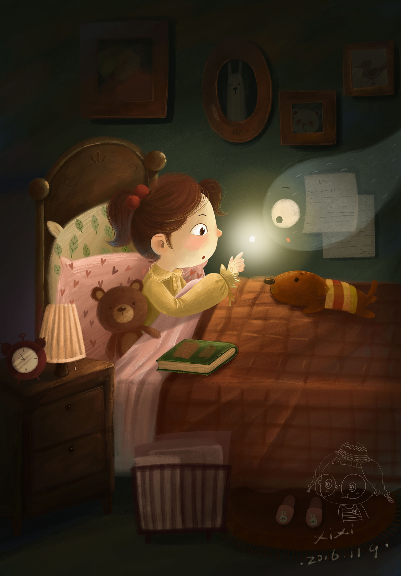 你好,小朋友的奇幻梦境|插画|儿童插画|谢西西爱画画 - 原创作品