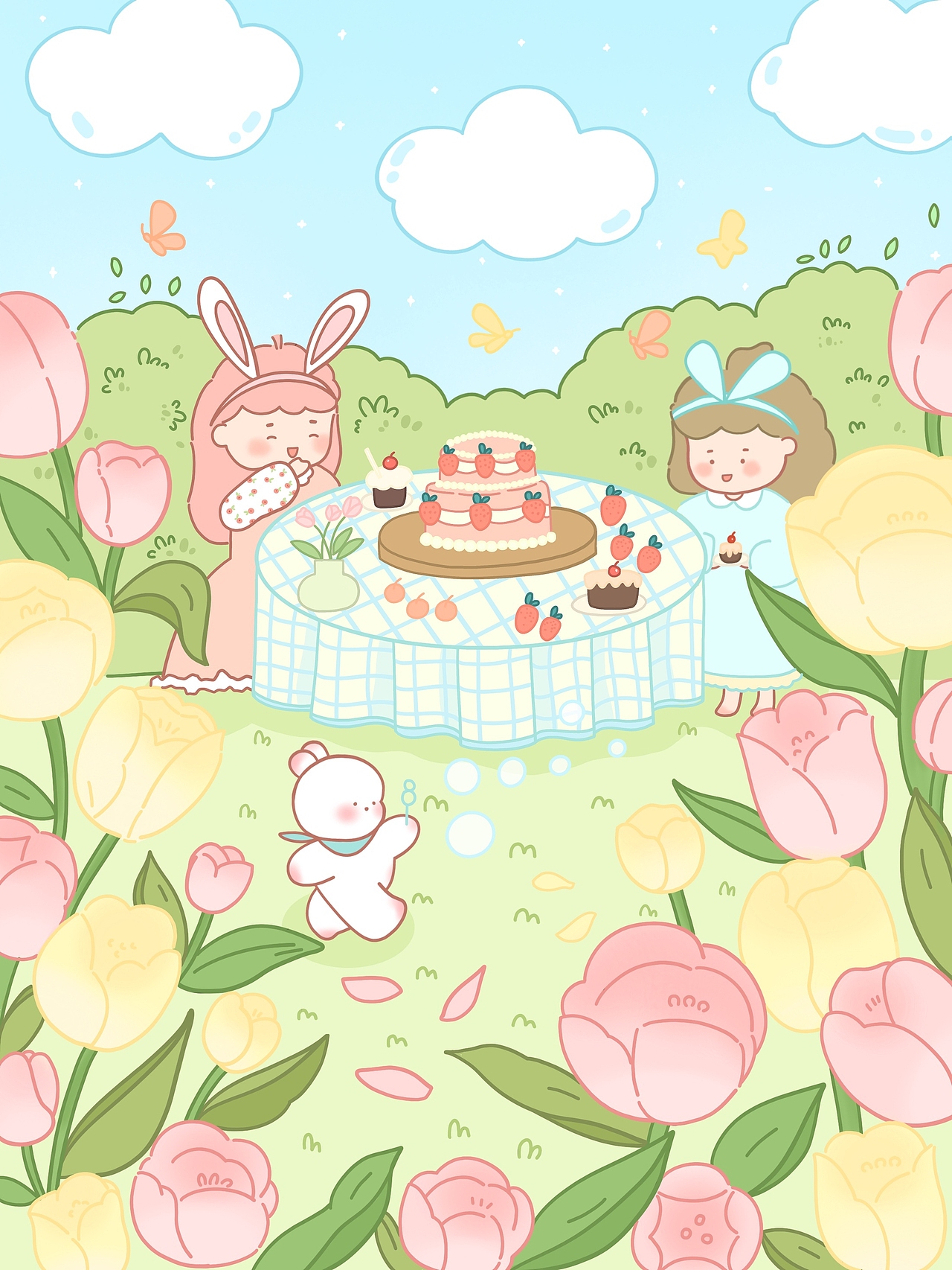 一起去野餐吧（图ZMjkyNDA0NDg0） - 商业插画 - 站酷设计师蕉蕉JJJJ原创素材 - 站酷ZCOOL